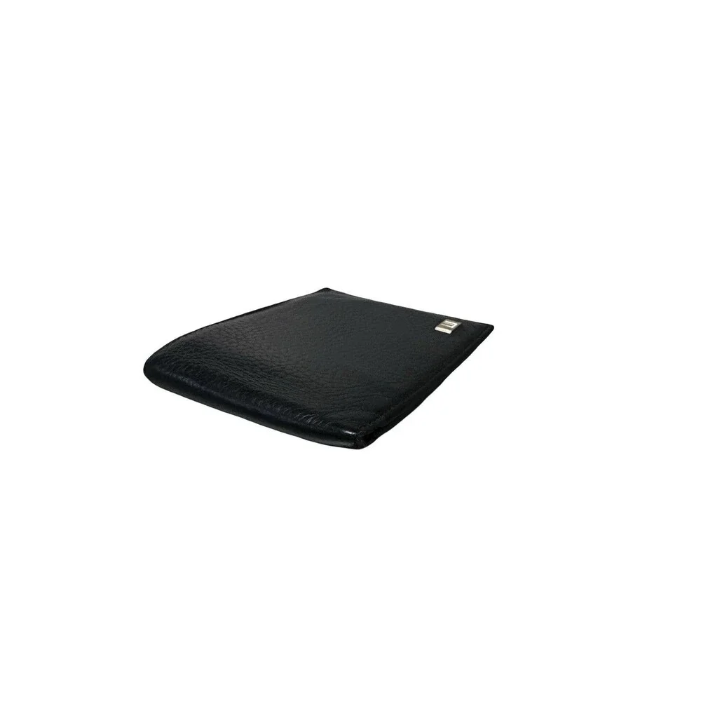 Dunhill Black Pebbled Bi fold Wallet Silver hardware men's/women's unisex